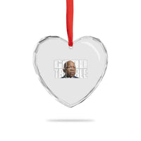 John Lewis Quote Affrican American Heart Crystal Glass Ornament Black History Good Trouble