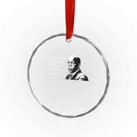 John Lewis Quote Crystal Glass Ornament Black History Good Trouble