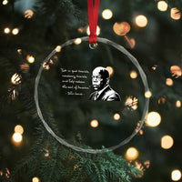 John Lewis Quote Crystal Glass Ornament Black History Good Trouble
