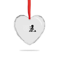 John Lewis Quote Heart Crystal Glass Ornament Black History Good Trouble