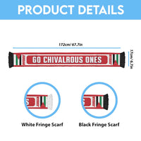 Jordan 2026 Football Personalised Soccer Scarf Go Chivalrous Ones