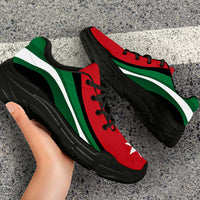 Jordan Football Chunky Sneakers Flag-Inspired Curve Style