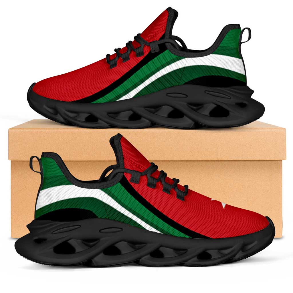 Jordan Football Clunky Sneakers Flag-Inspired Curve Style