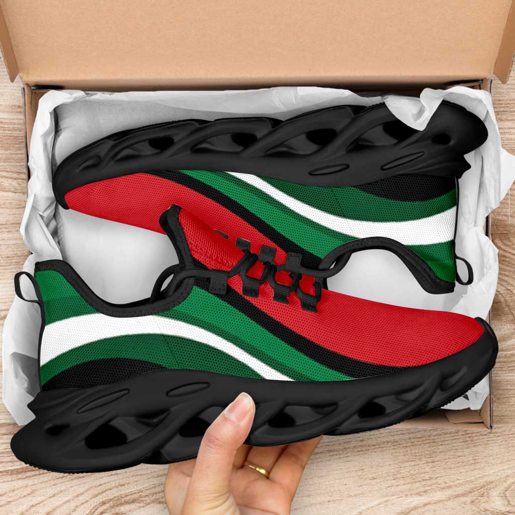 Jordan Football Clunky Sneakers Flag-Inspired Curve Style