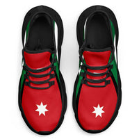 Jordan Football Clunky Sneakers Flag-Inspired Curve Style