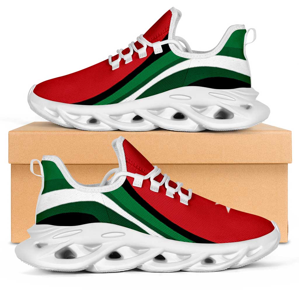 Jordan Football Clunky Sneakers Flag-Inspired Curve Style