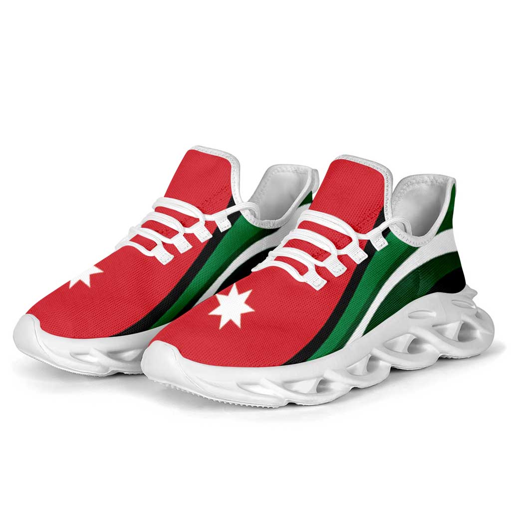 Jordan Football Clunky Sneakers Flag-Inspired Curve Style