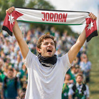 Jordan World Football 2026 Soccer Scarf National Pride Never Stops