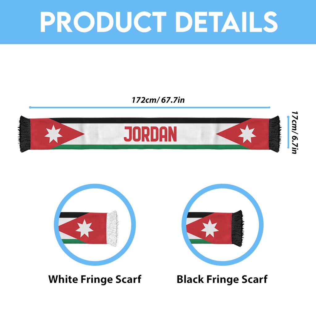 Jordan World Football 2026 Soccer Scarf National Pride Never Stops