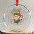 Jose Can You See Crystal Glass Ornament Funny Chelas y Cuetes 4th of July Latino Skeleton Fiesta - Wonder Print Shop