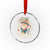 Jose Can You See Crystal Glass Ornament Funny Chelas y Cuetes 4th of July Latino Skeleton Fiesta - Wonder Print Shop