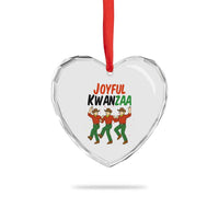 Joyful Kwanzaa Cowboy Heart Crystal Glass Ornament Festival Of Lights African Heritage Gift - Wonder Print Shop