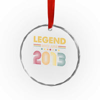 June 13th Birthday Crystal Glass Ornament Legends Since June 2013 Retro Bday