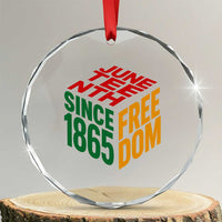 Juneteenth 1865 Freedom Crystal Glass Ornament African American Pride