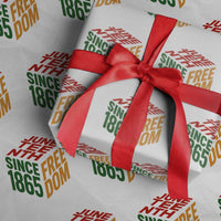 Juneteenth 1865 Freedom Wrapping Paper Roll African American Pride