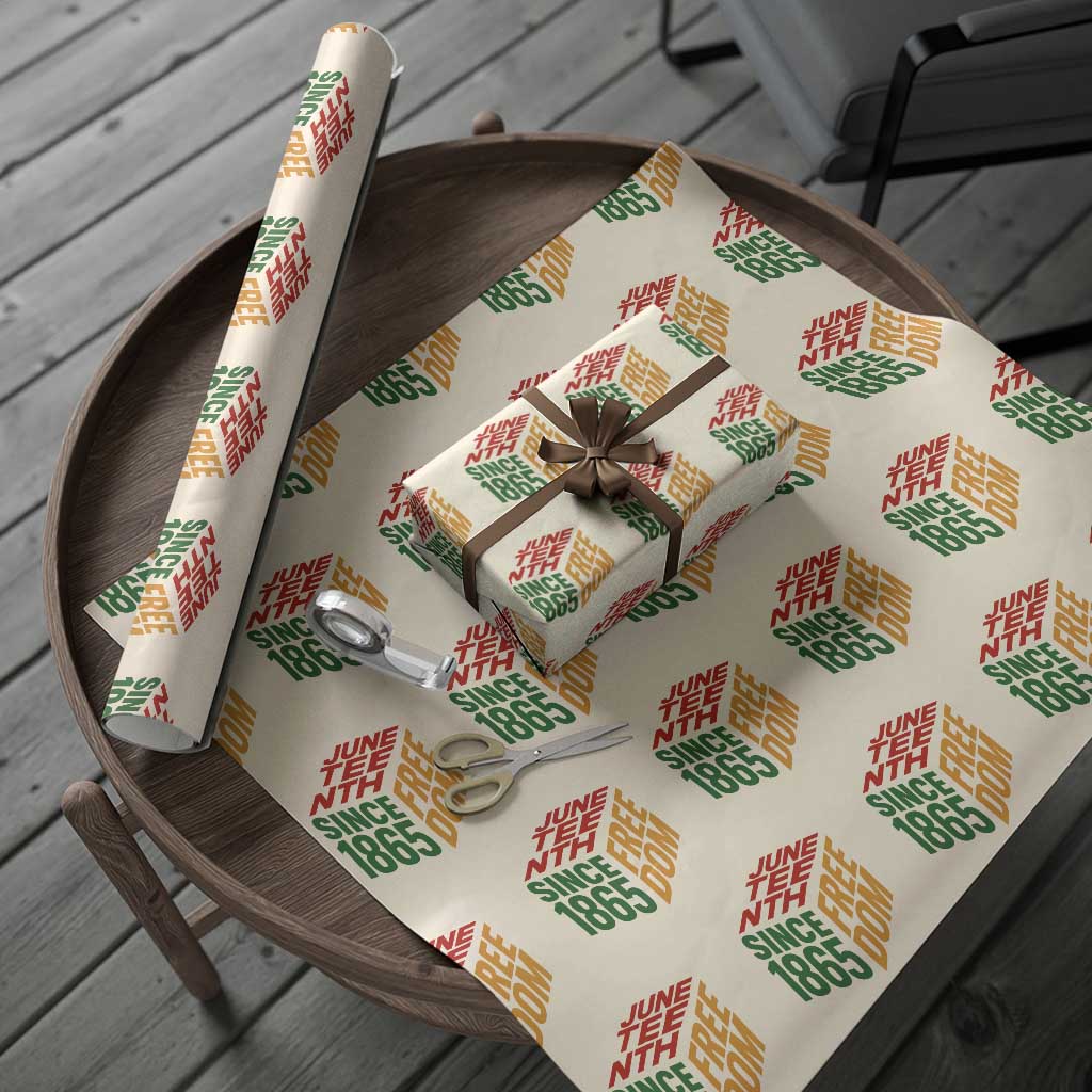 Juneteenth 1865 Freedom Wrapping Paper Roll African American Pride