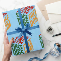 Juneteenth 1865 Freedom Wrapping Paper Roll African American Pride