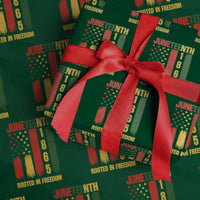 Juneteenth 1865 Freedom Pride Wrapping Paper Roll African American Heritage Graphic