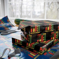 Juneteenth 1865 Freedom Pride Wrapping Paper Roll African American Heritage Graphic