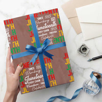 Juneteenth 1865 Wrapping Paper Roll Celebrate Black Freedom Breaking Every Chain - Wonder Print Shop