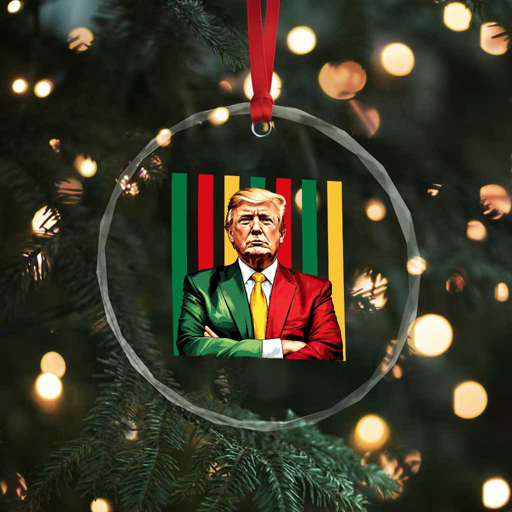 Juneteenth American Leader Inspiration Crystal Glass Ornament 1865 American Heritage Gift
