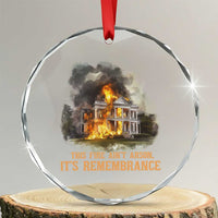 Juneteenth Ancestral Justice Crystal Glass Ornament This Fire Aint Arson It is Remembrance Black History - Wonder Print Shop