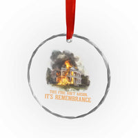 Juneteenth Ancestral Justice Crystal Glass Ornament This Fire Aint Arson It is Remembrance Black History - Wonder Print Shop