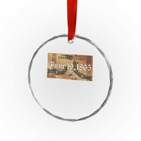 Juneteenth Emancipation Proclamation End of Slavery Crystal Glass Ornament Black Freedom History - Wonder Print Shop