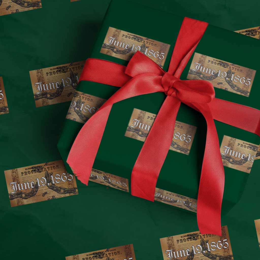 Juneteenth Emancipation Proclamation End of Slavery Wrapping Paper Roll Black Freedom History - Wonder Print Shop