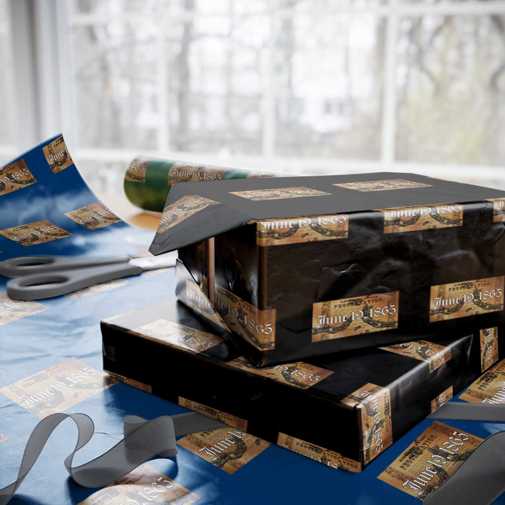 Juneteenth Emancipation Proclamation End of Slavery Wrapping Paper Roll Black Freedom History - Wonder Print Shop