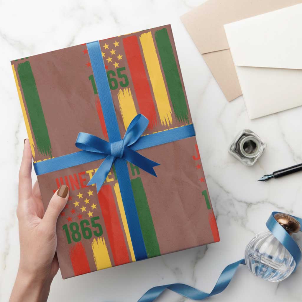 Juneteenth Rooted In Freedom 1865 Wrapping Paper Roll African American Pride