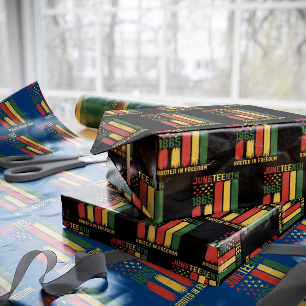 Juneteenth Rooted In Freedom 1865 Wrapping Paper Roll African American Pride