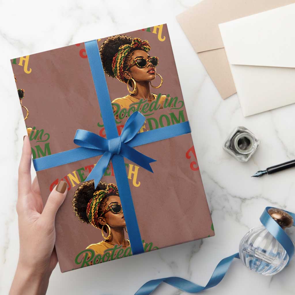 Juneteenth Rooted In Freedom Since 1865 Wrapping Paper Roll Black Women African American