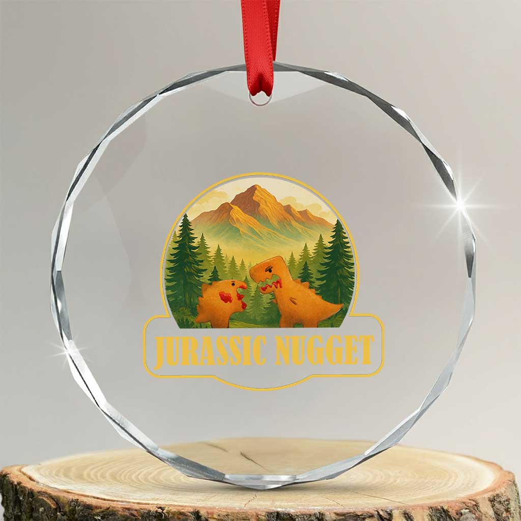 Jurassic Nugget World Dino Crystal Glass Ornament Nugget Lover Gift - Wonder Print Shop