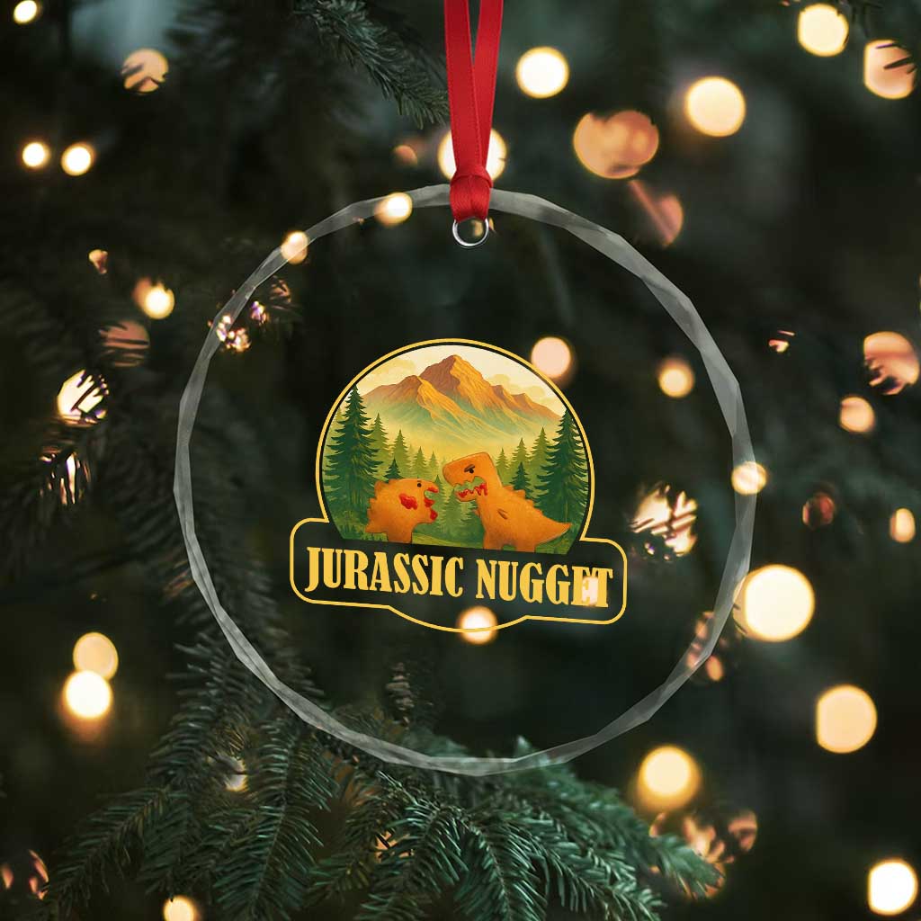 Jurassic Nugget World Dino Crystal Glass Ornament Nugget Lover Gift - Wonder Print Shop