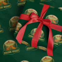 Jurassic Nugget World Dino Wrapping Paper Roll Nugget Lover Gift - Wonder Print Shop