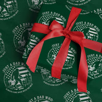 Just a Dad Who Came Back with the Milk Wrapping Paper Roll Funny Bigfoot Father's Day Sasquatch - Wonder Print Shop