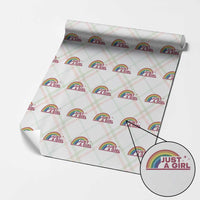 Just A Girl LGBTQ Pride Month Wrapping Paper Roll