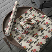 Just A Girl Who Loves Ice Hockey Wrapping Paper Roll Sports Lover Gift - Wonder Print Shop