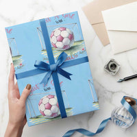 Just A Girl With Goals Wrapping Paper Roll Soccer Gift For Her