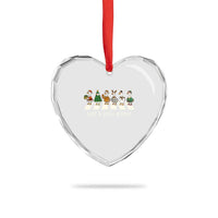 Just A Jolly Goose Heart Crystal Glass Ornament Funny Christmas Duck Meme - Wonder Print Shop