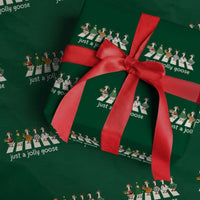 Just A Jolly Goose Wrapping Paper Roll Funny Christmas Duck Meme - Wonder Print Shop
