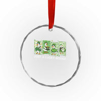 Just A Lucky Goose Crystal Glass Ornament Funny Irish Crew St Patricks Day