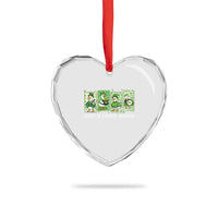 Just A Lucky Goose Heart Crystal Glass Ornament Funny Irish Crew St Patricks Day