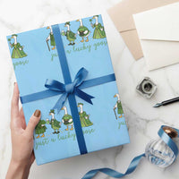 Just A Lucky Goose Wrapping Paper Roll Funny St Patricks Day Irish Gift