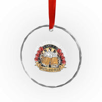 Just A Man Who Loves Darts And Beer Crystal Glass Ornament Funny Dart Player - Wonder Print Shop