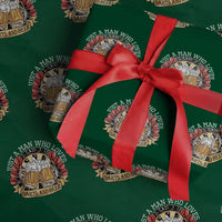Just A Man Who Loves Darts And Beer Wrapping Paper Roll Funny Dart Player - Wonder Print Shop