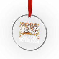 Just A Silly Football Crystal Glass Ornament Animal Sports Fan Gift - Wonder Print Shop