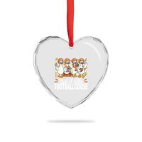 Just A Silly Football Heart Crystal Glass Ornament Animal Sports Fan Gift - Wonder Print Shop