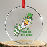 Just An Irish Goose Crystal Glass Ornament Funny St Patricks Day